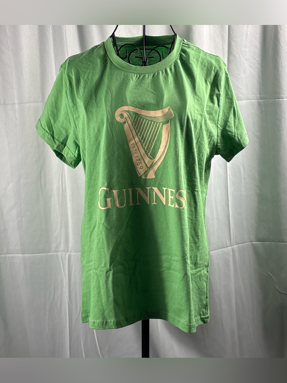 Guinness Green Short Sleeve Tee with Cream Logo